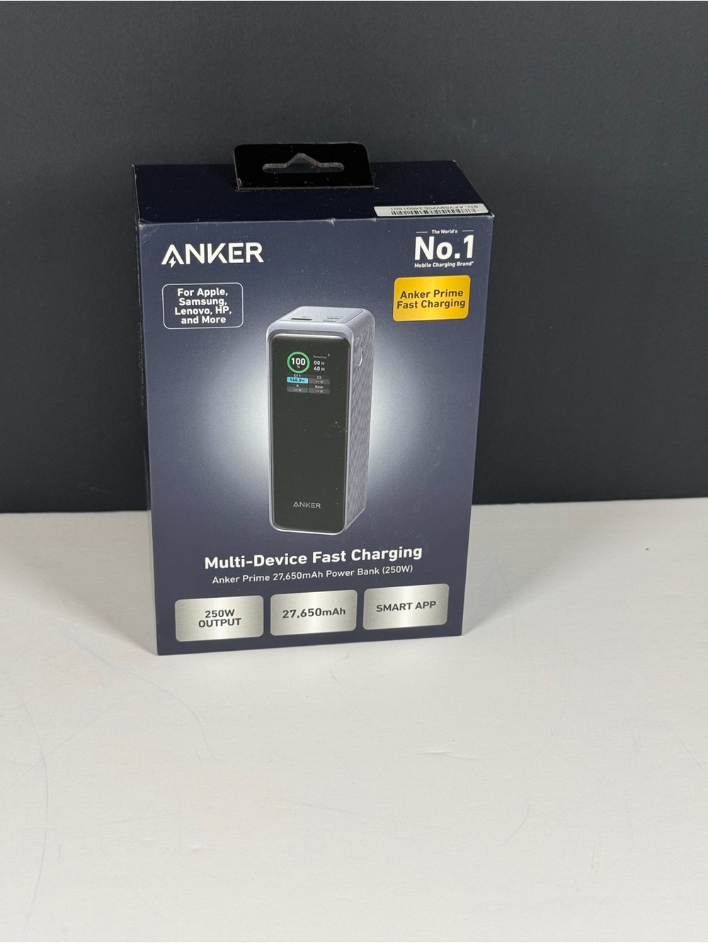 ⚡️ NWT Anker Prime 27,650mAh Power Bank 250W Smart Portable Charger